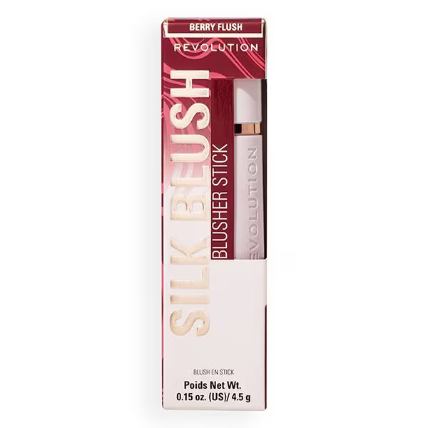 Revolution Skin Silk Blush Stick Berry Flush, imported from the UK