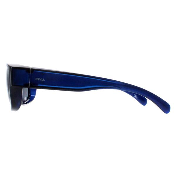 INVU E2401J blue polarized fit-over sunglasses, UK version