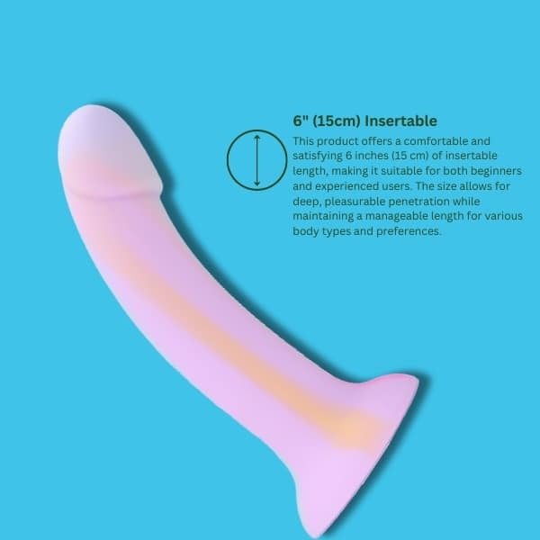 Mina Taro silicone dildo with suction cup 6 inch (British brand)