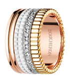 Boucheron Quatre White Edition ring 18k gold diamonds (British brand)