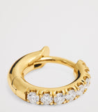 Spinelli Kilcollin single hoop earring yellow gold diamonds, UK version
