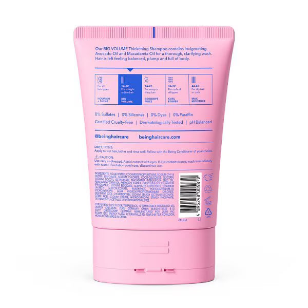 Being Volume Thickening Shampoo 354mL - British product