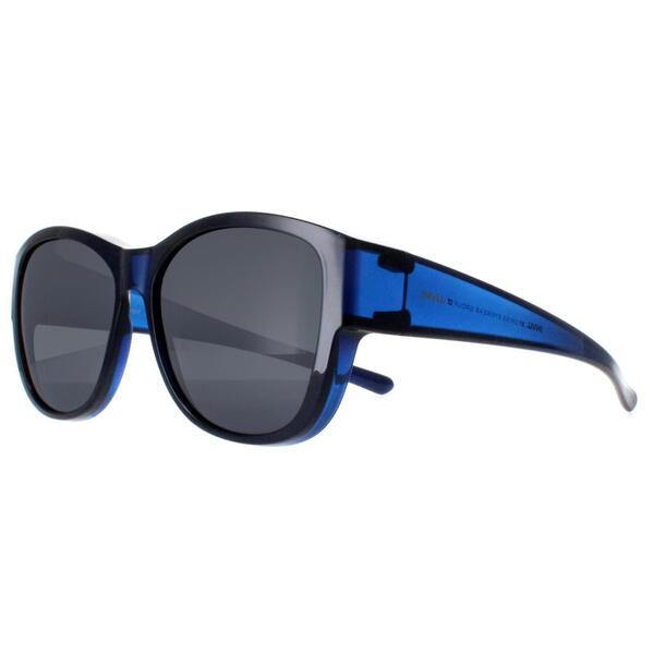 INVU blue polarized women sunglasses round frame (British brand)