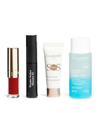 Clarins compact makeup set with lip oil and mascara - British product