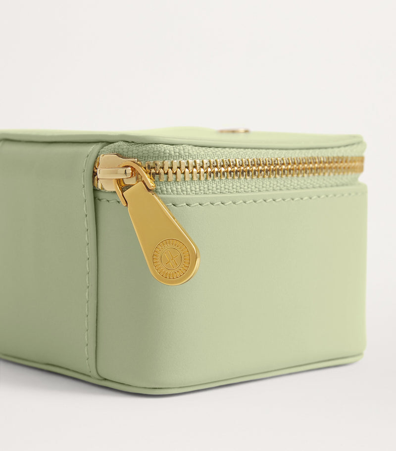 Harrods pebbled leather trinket box, UK version