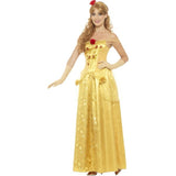 Smiffys Goldene Prinzessin Kostüm goldenes Kleid Handschuhe Stirnband (britische Marke)