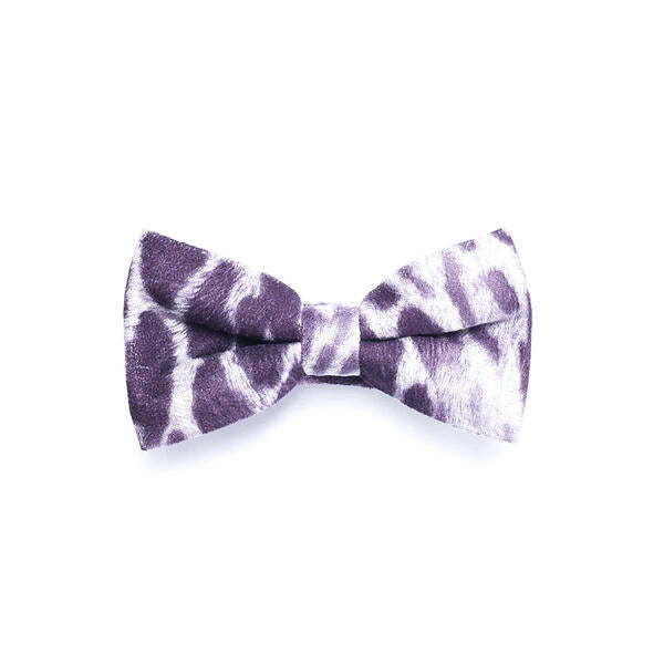 SVNX purple fluffy box tie (British brand)
