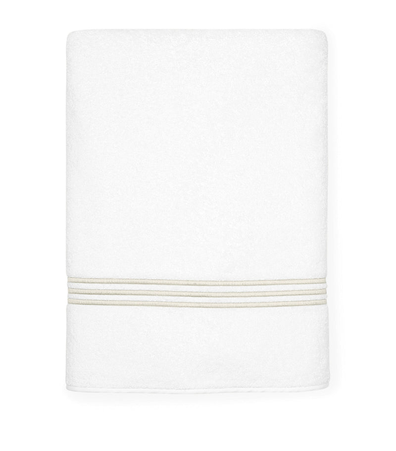 Pratesi Tre Righe Bath Towel 75cm x 150cm, imported from the UK