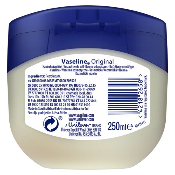 Vaseline Petroleum Jelly Original 250ml GOODS Superdrug   