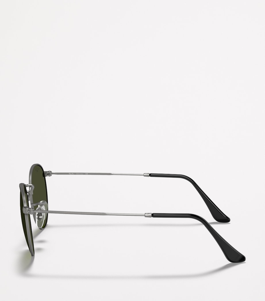 Ray-Ban RB3447 round metal sunglasses (British brand)