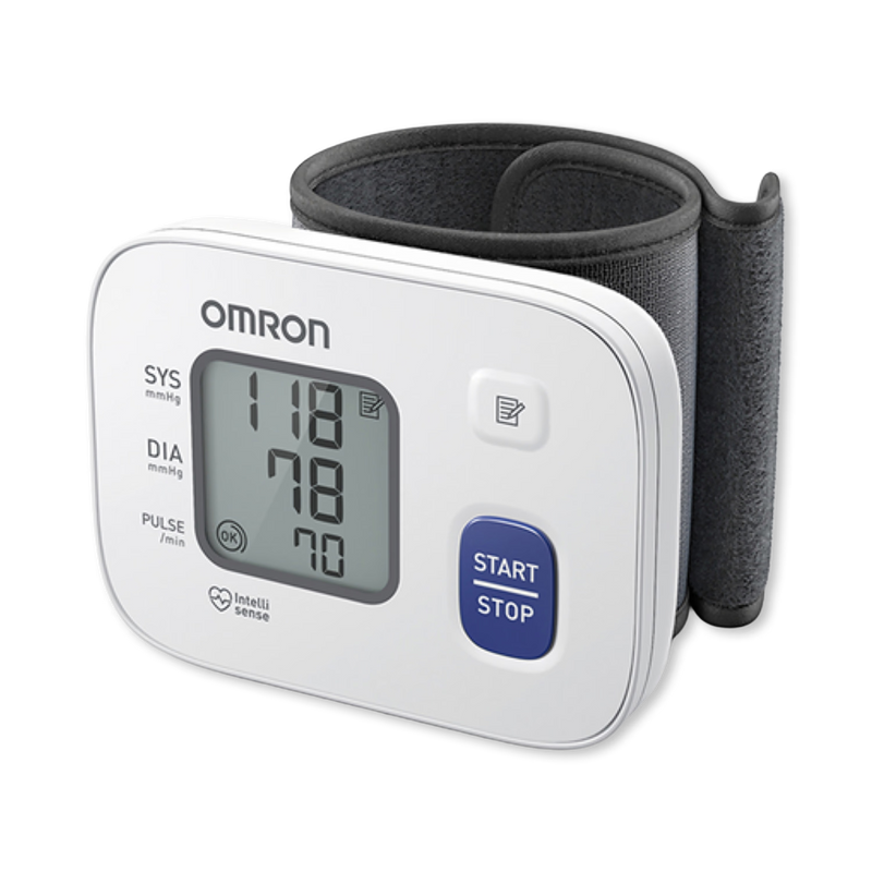 Omron wrist blood pressure monitor White/Grey - British product