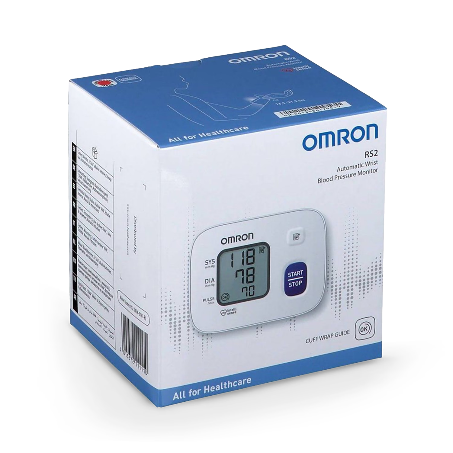 Omron wrist blood pressure monitor White/Grey - British product
