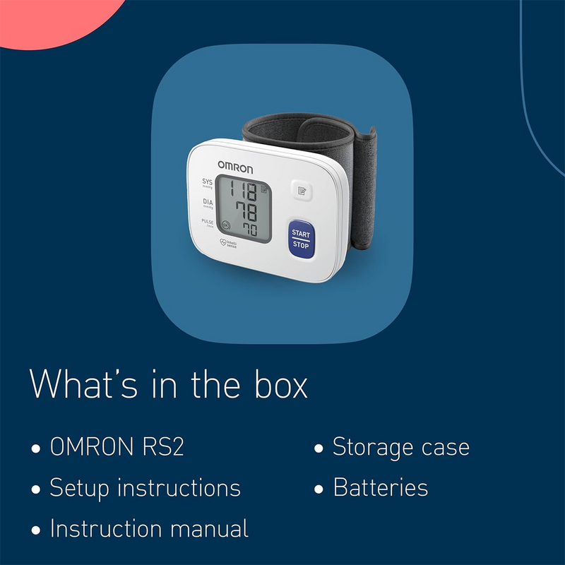Omron wrist blood pressure monitor White/Grey - British product