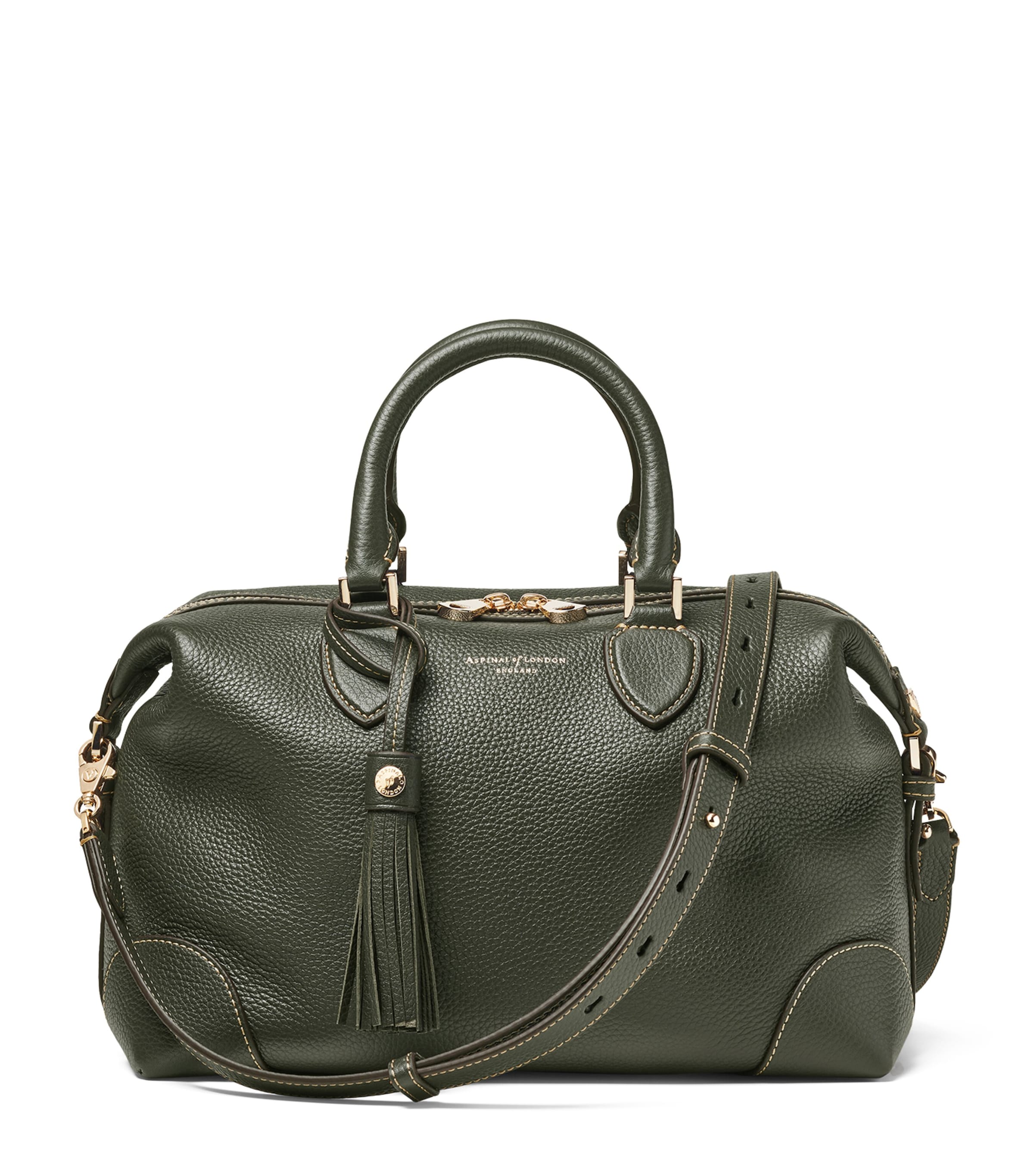Aspinal Of London leather midi Hudson bowling bag, UK version