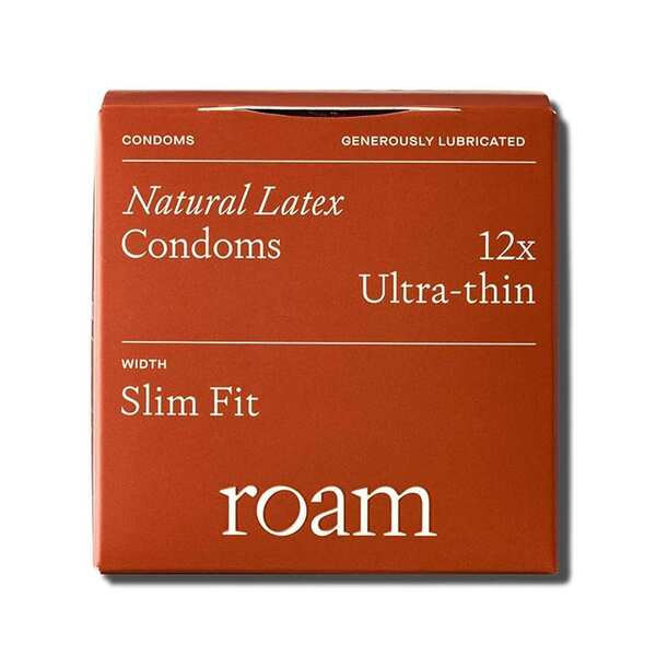 Roam ultra-thin slim fit condoms 12 pack (British brand)