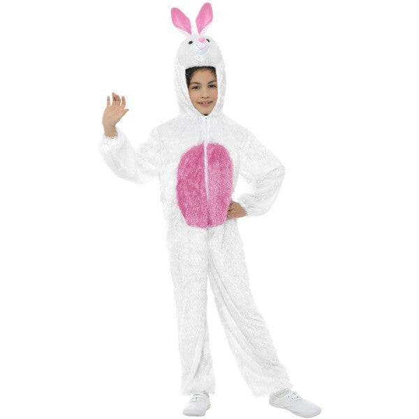 Smiffys Bunny Costume jumpsuit and hood, imported from the UK