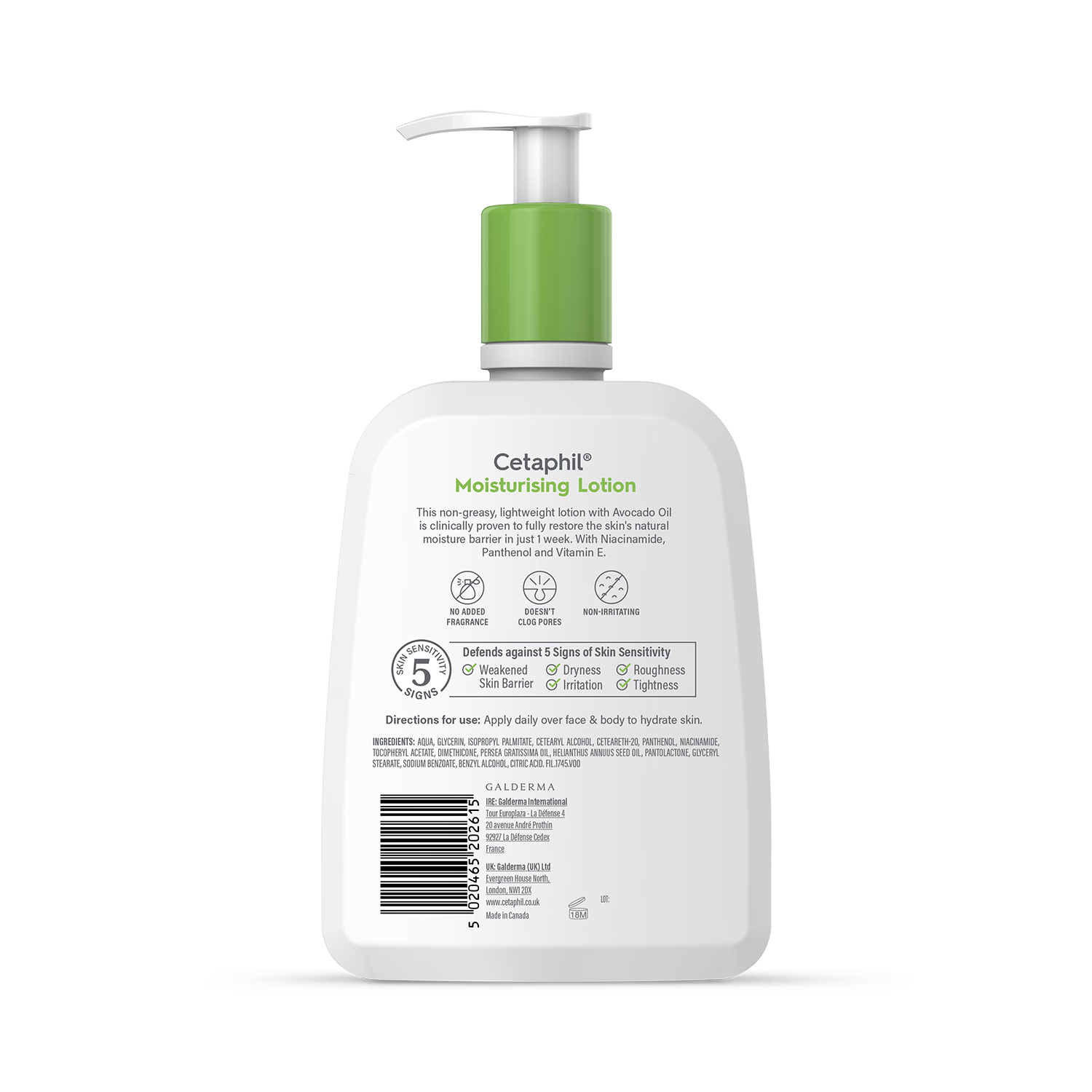 Cetaphil Moisturising Face Body Lotion 473ml