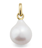 Monica Vinader yellow gold baroque pearl pendant - British product
