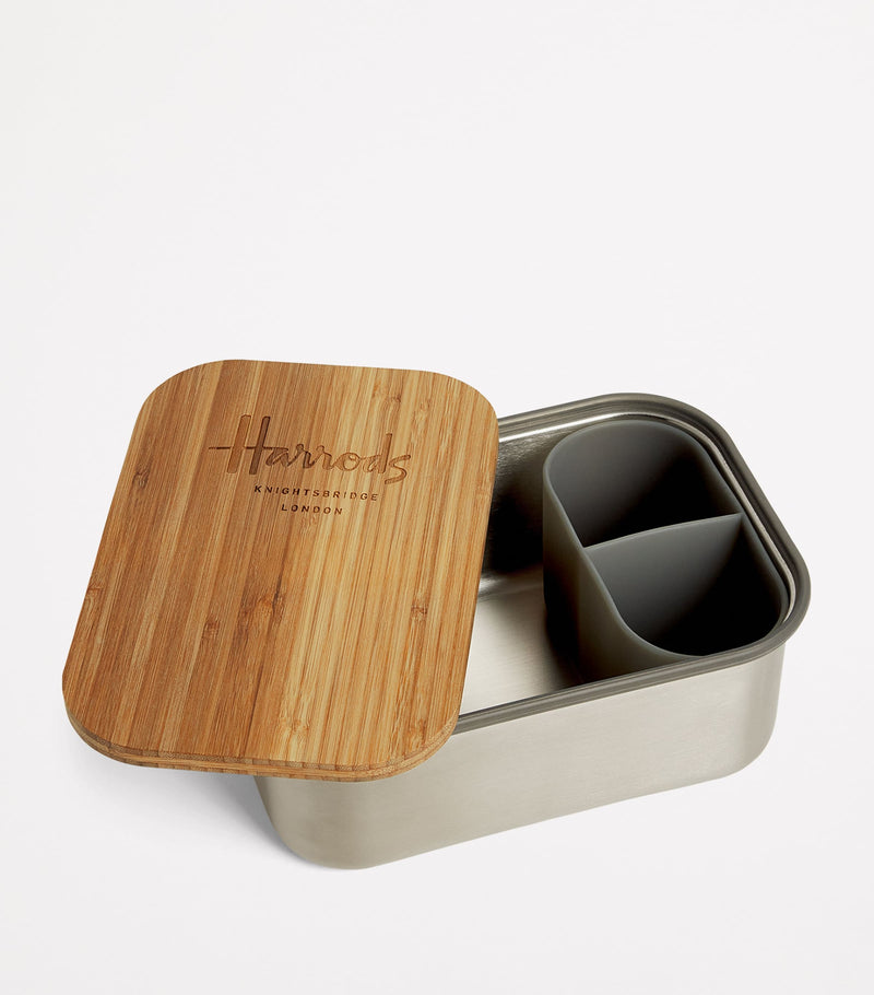Harrods bamboo-lid lunch box, UK version