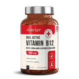 VitaBright Dual Active Vitamin B12 supplement 60 vegan tablets, UK version