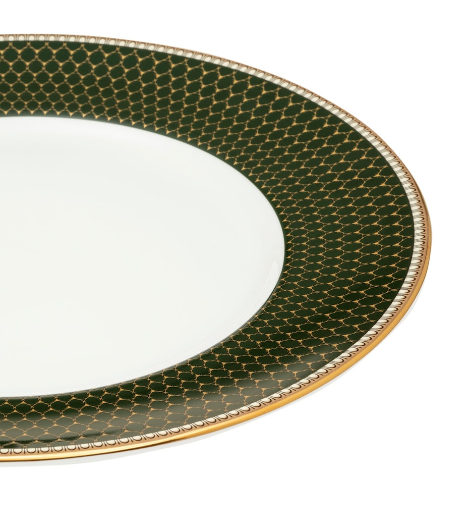 Halcyon Days Antler Trellis bone china plate 27cm, UK version