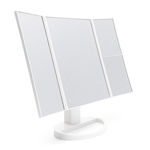 Rio 24 LED Touch Dimmable Makeup Magnification Mirror-White