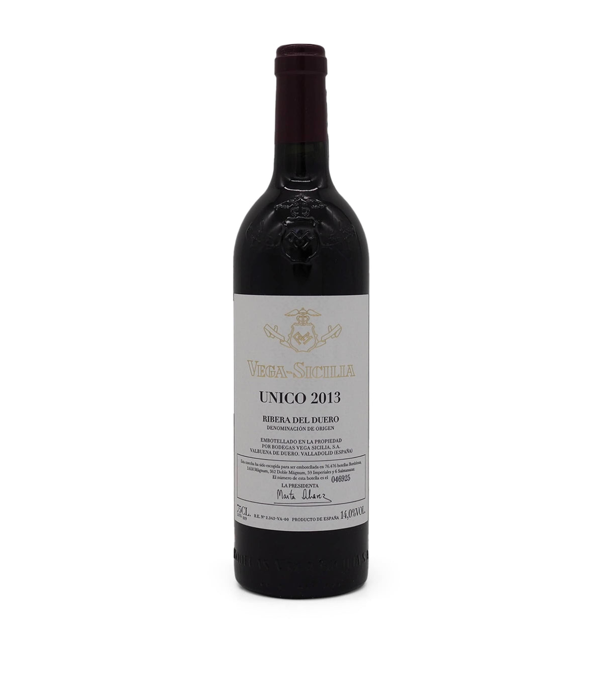 Vega Sicilia Unico 2013 red wine 75cl (British brand)