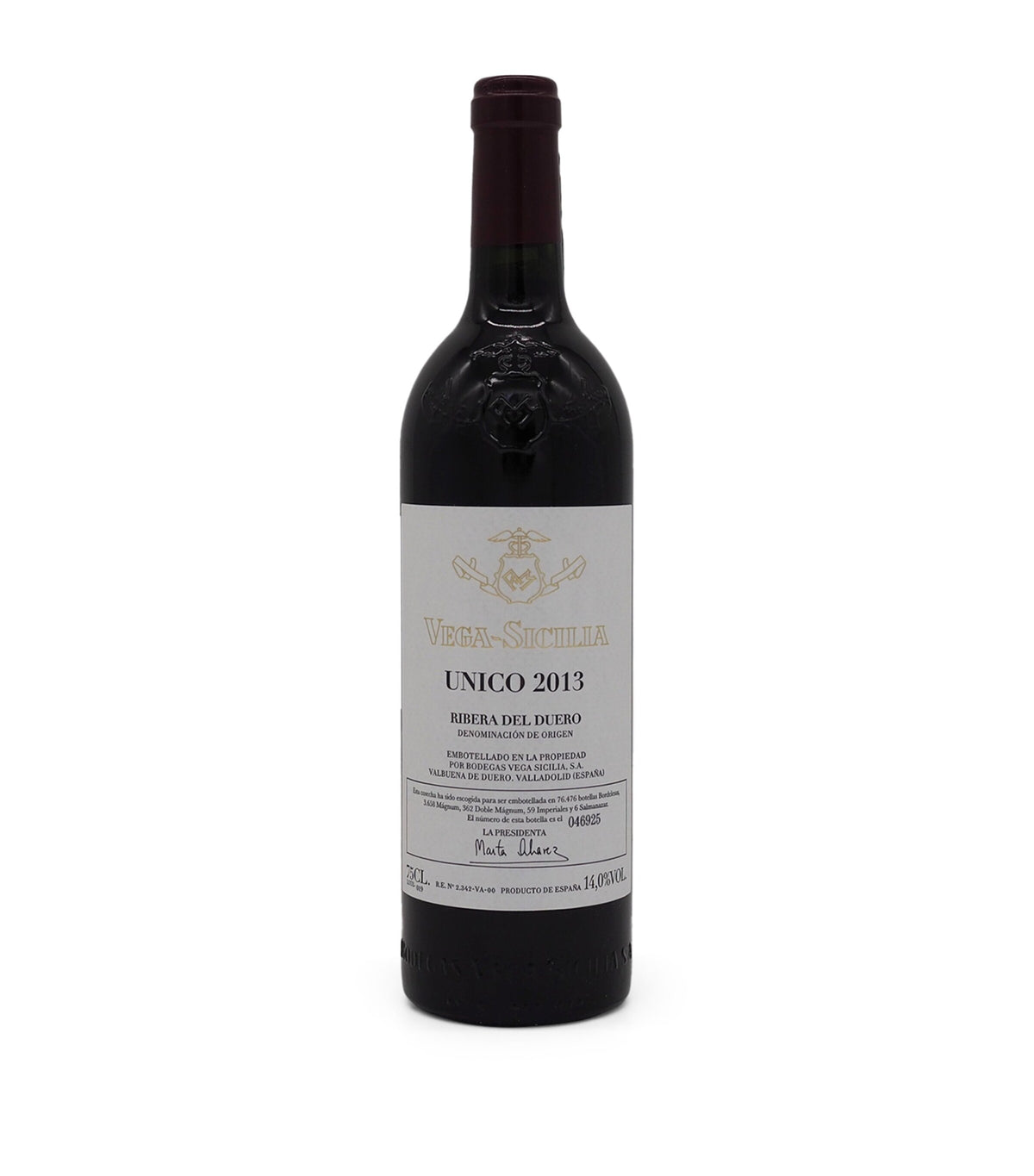 Vega Sicilia Unico 2013 red wine 75cl (British brand)