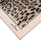 Dolce&Gabbana leopard print silk scarf 70cm, imported from the UK