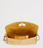 Valentino Garavani Metallic Vain Soft Shoulder Bag, imported from the UK