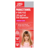 Boots Paracetamol 6 Years Plus 250 mg/5 ml Oral Suspension – 80 ml GOODS Boots   