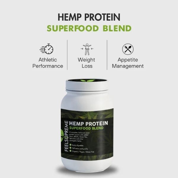 Feel Supreme Hemp Protein Superfood Blend 500g, UK version