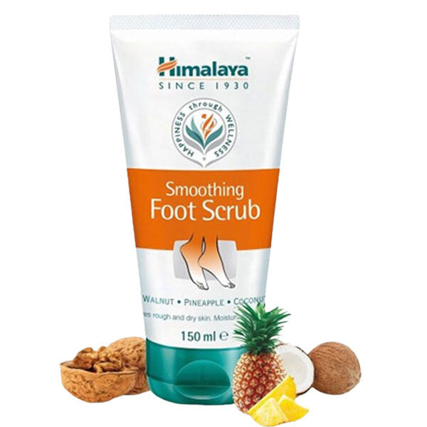 Himalaya Smoothing Foot Scrub with walnut shell granules UK version