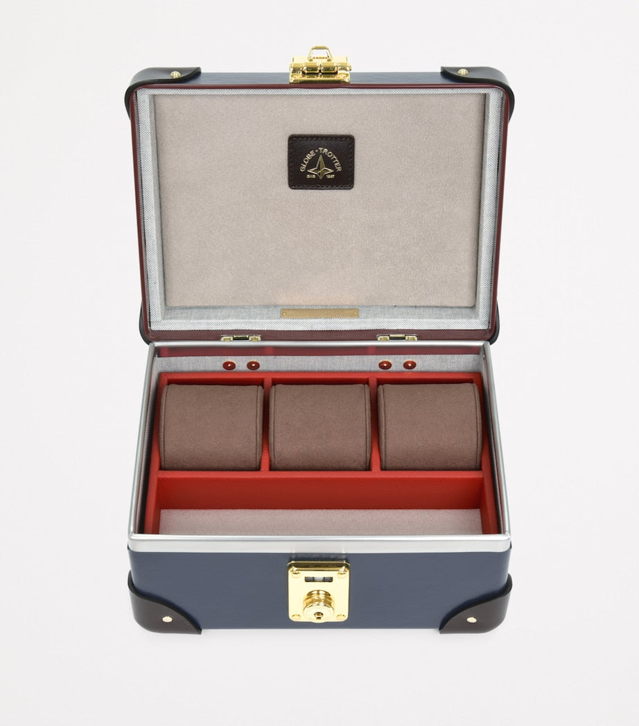 Globe-Trotter Centenary 3-slot watch case, UK version
