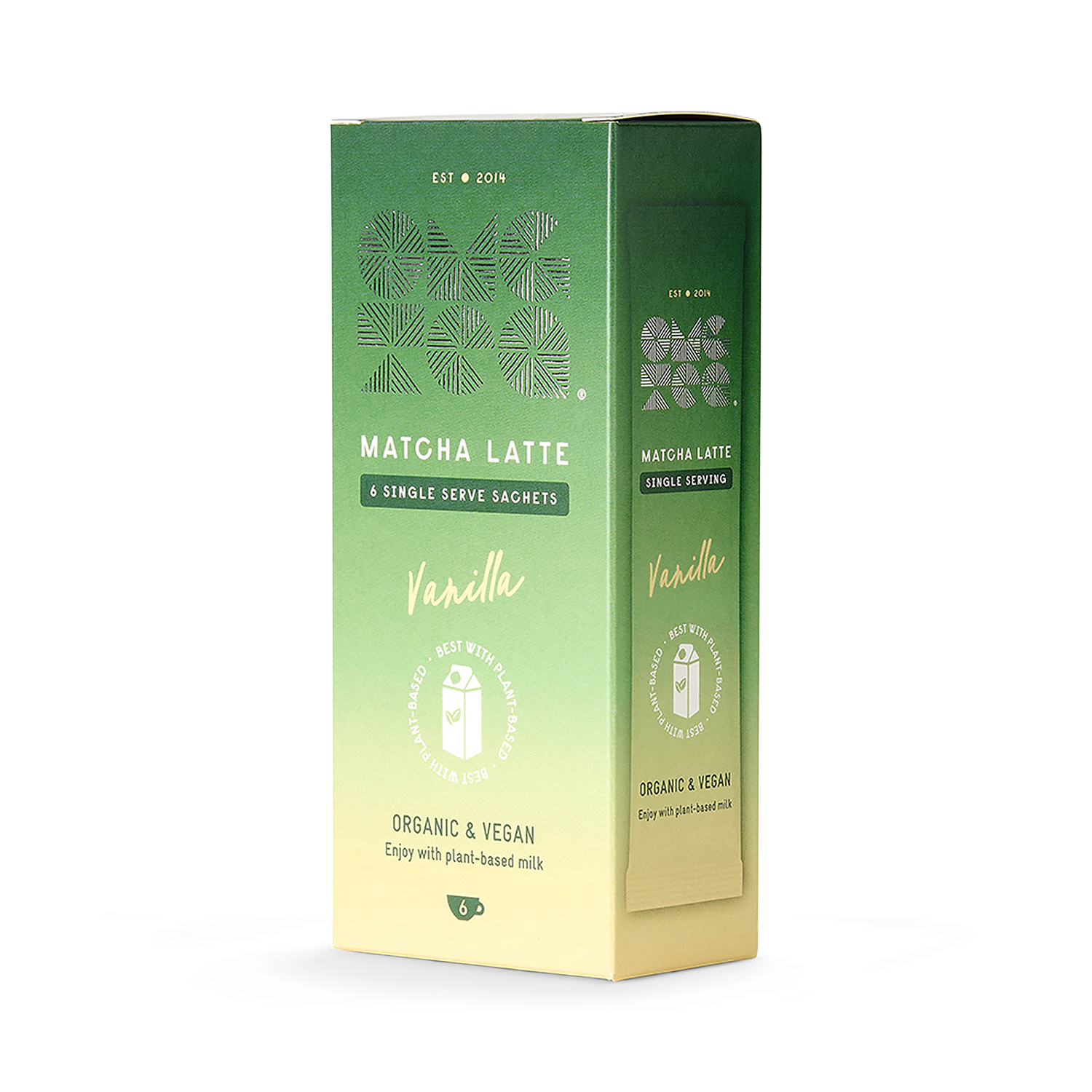 OMGTEA Matcha Latte Vanilla 6 Sachets, UK version