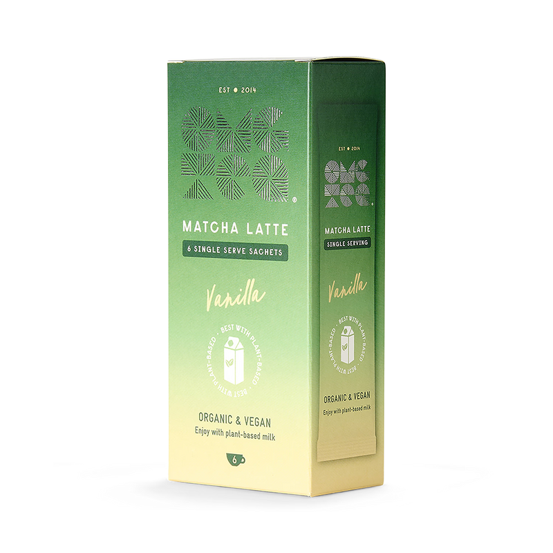 OMGTEA Matcha Latte Vanilla 6 Sachets, UK version