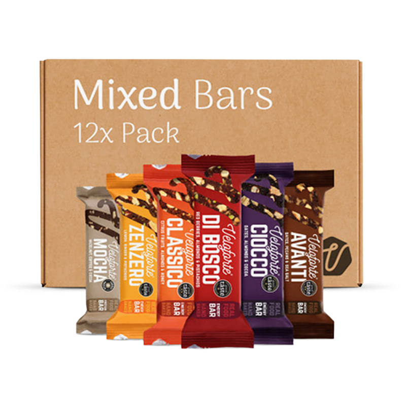 Veloforte energy bars variety pack 12 bars - British product