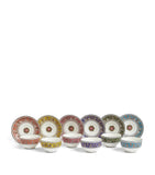 Wedgwood Florentine tea bowls and saucers set of 6 (British brand)