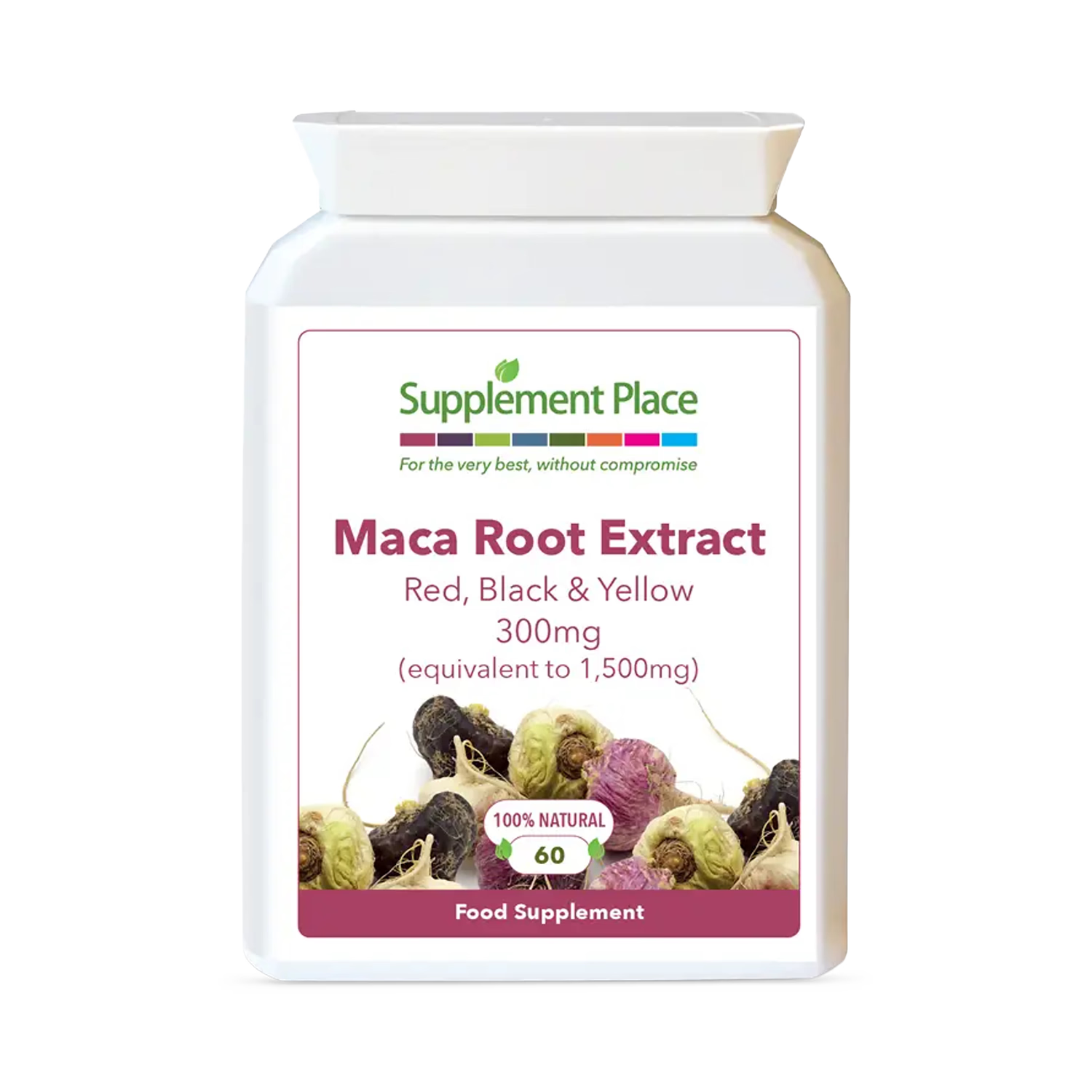 Supplement Place maca root extract capsules 60, imported from the UK