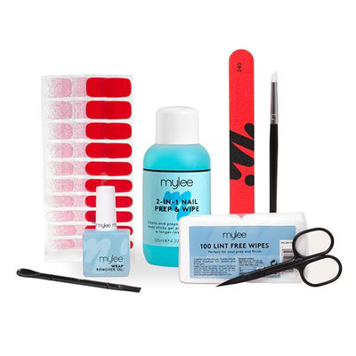 Superdrug Mylee Gel Nail Wrap Kit Professional Manicure System- Buy online at McGrocer