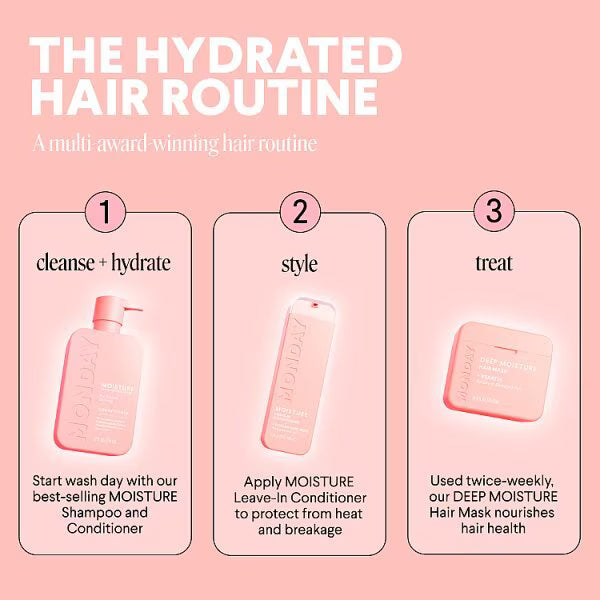 Monday Haircare Moisture Conditioner 350ml, imported from the UK