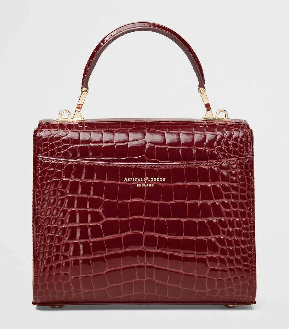 Aspinal of London Midi Mayfair top-handle bag, imported from the UK