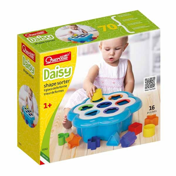 Quercetti Daisy Shape Sorter toy, imported from the UK