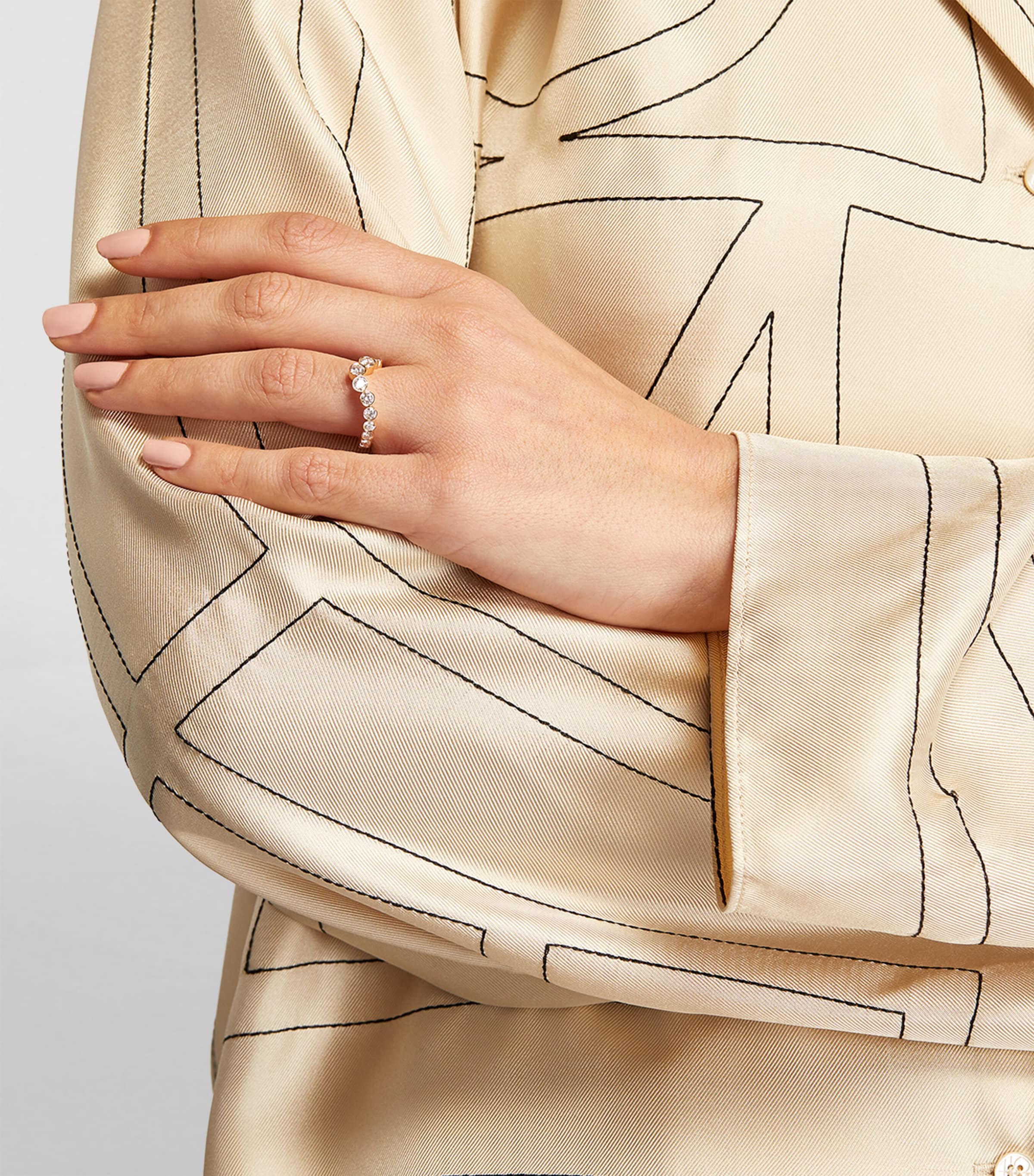 Sophie Bille Brahe Ensemble Ocean ring in gold with diamonds, imported from the UK