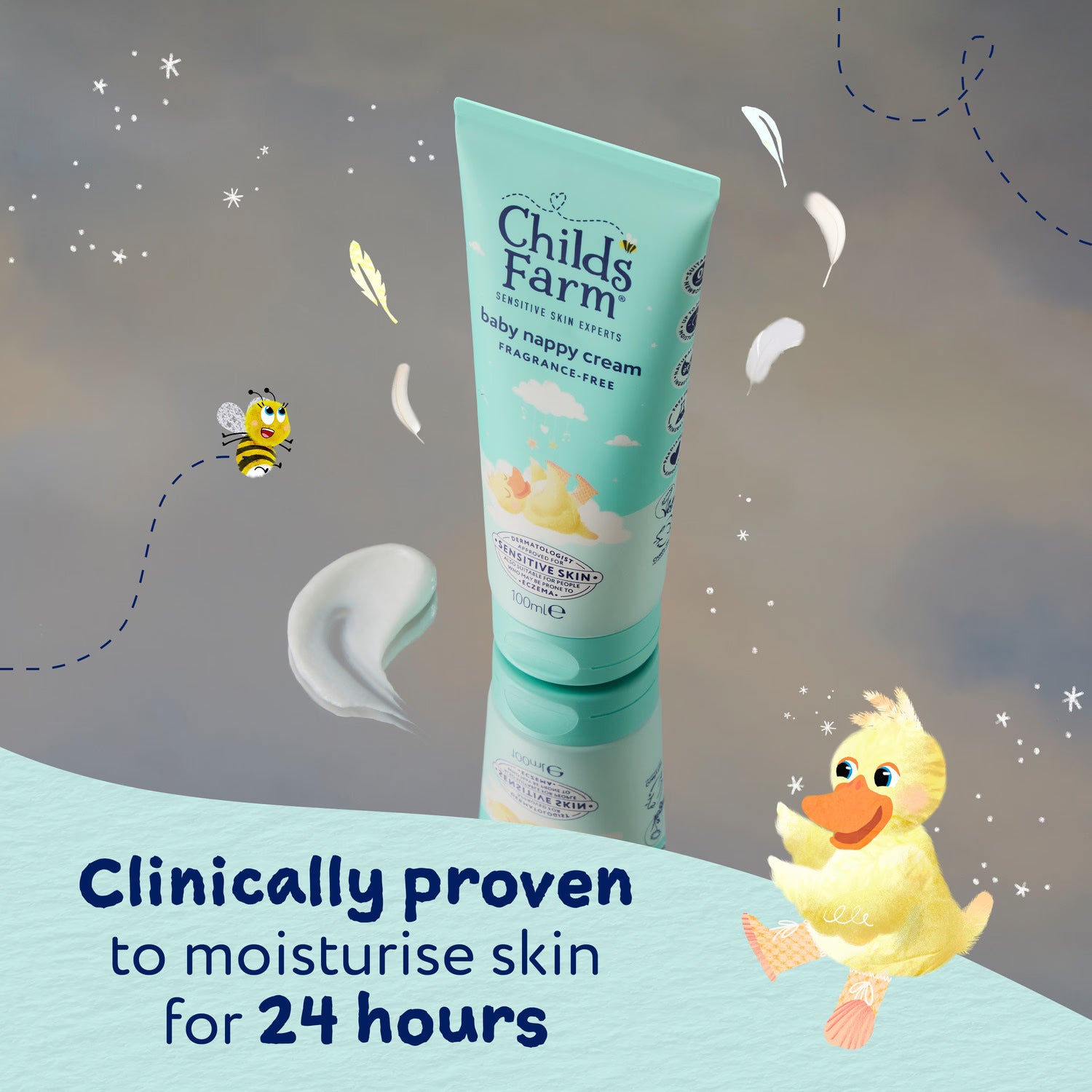 Childs Farm Baby Windelcreme ohne Duft 100ml - Britisches Produkt