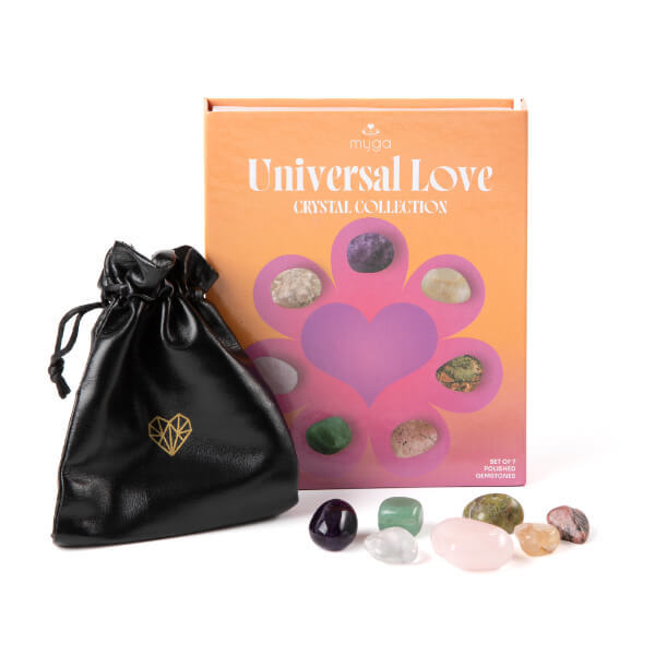 Myga Universal Love gemstone set with guide - British product