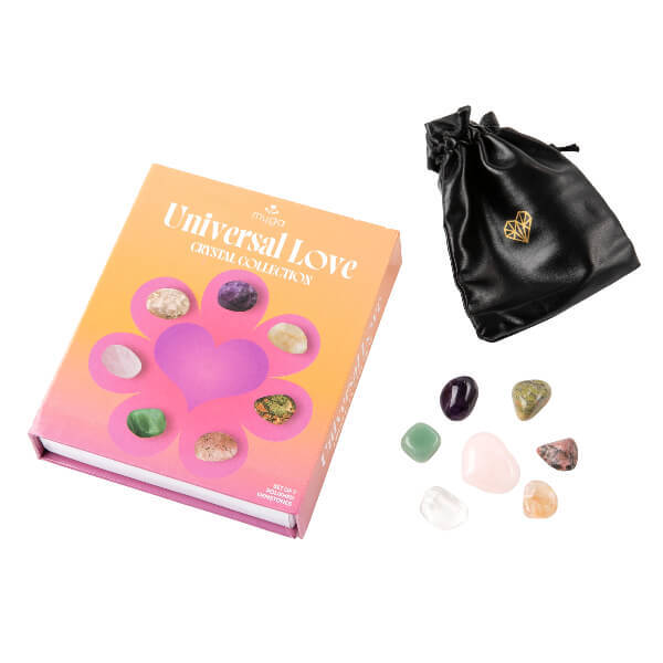 Myga Universal Love gemstone set with guide - British product