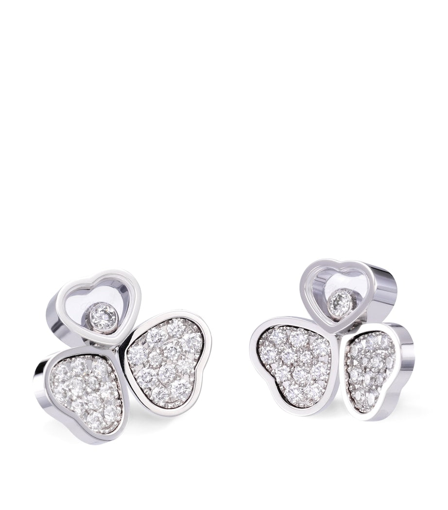 Chopard Happy Hearts white gold diamond earrings (British brand)