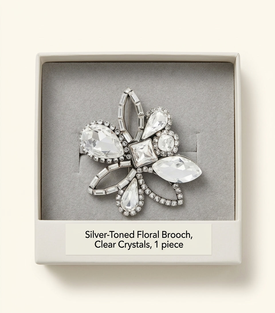 McQueen Chandelier Brooch with crystal embellishments - British product