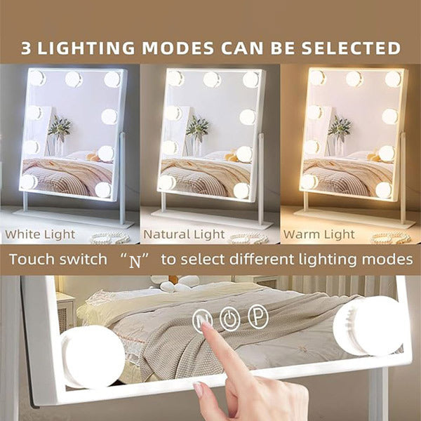 Livingandhome Hollywood Vanity Mirror, UK version